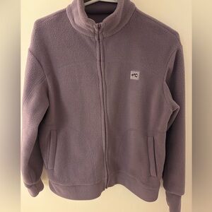 Purple Fleece Zip-Up Jacket